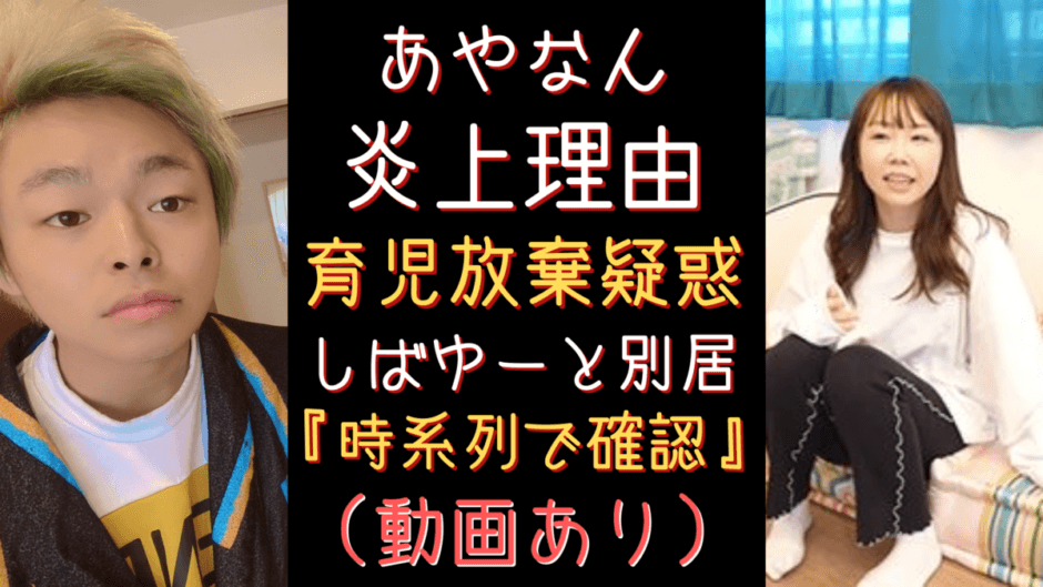 あやなんの炎上理由は 育児放棄疑惑 離婚もある 時系列で内容まとめ 気になるマガジンdogyear