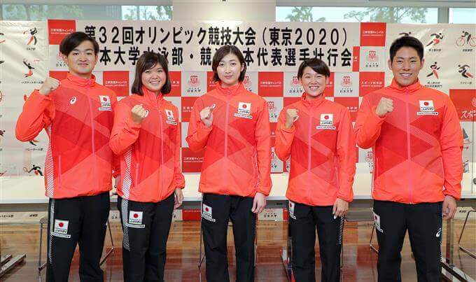 池江璃花子の大学日本大学水泳部オリンピック代表日本大学水泳部壮行会