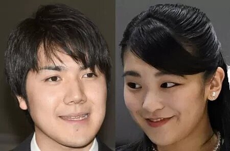小室圭さんと眞子さまの写真が並んでいる画像