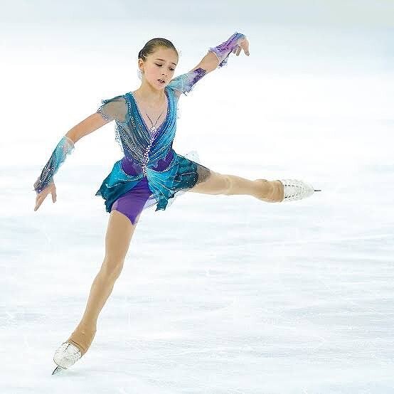 カミラ・ワリエワの演技中の画像