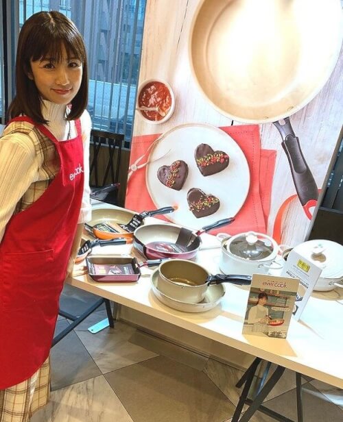 小倉優子がお料理教室のイベントを開催した時の画像