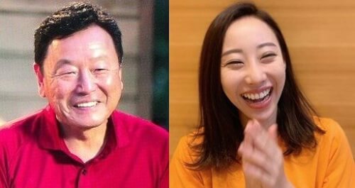 秋倉諒子さんと父親の笑った顔の比較画像