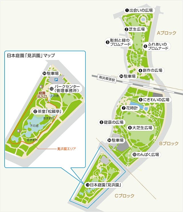 幕張海浜公園のマップ画像