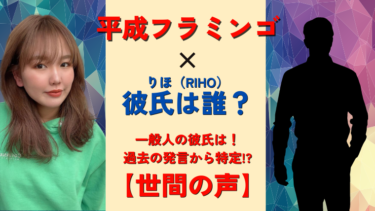 平成フラミンゴ（RIHO）りほの彼氏は誰？特定できたのか！世間の声は？