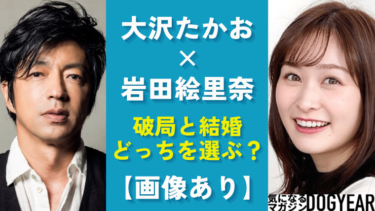 岩田絵里奈と大沢たかおが破局した?結婚間近から現在の二人の関係は？