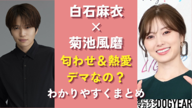 白石麻衣と菊池風磨の熱愛デマ！他の女性と時期被りすぎて信憑性なし